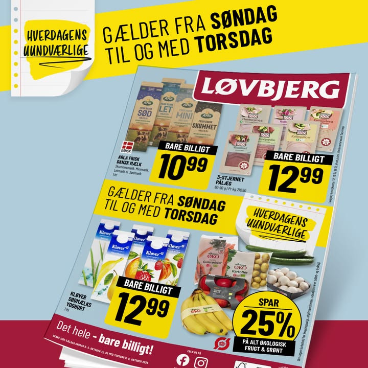 Sidste chance for tilbud på dagligvarer hos Løvbjerg Frederikshavn