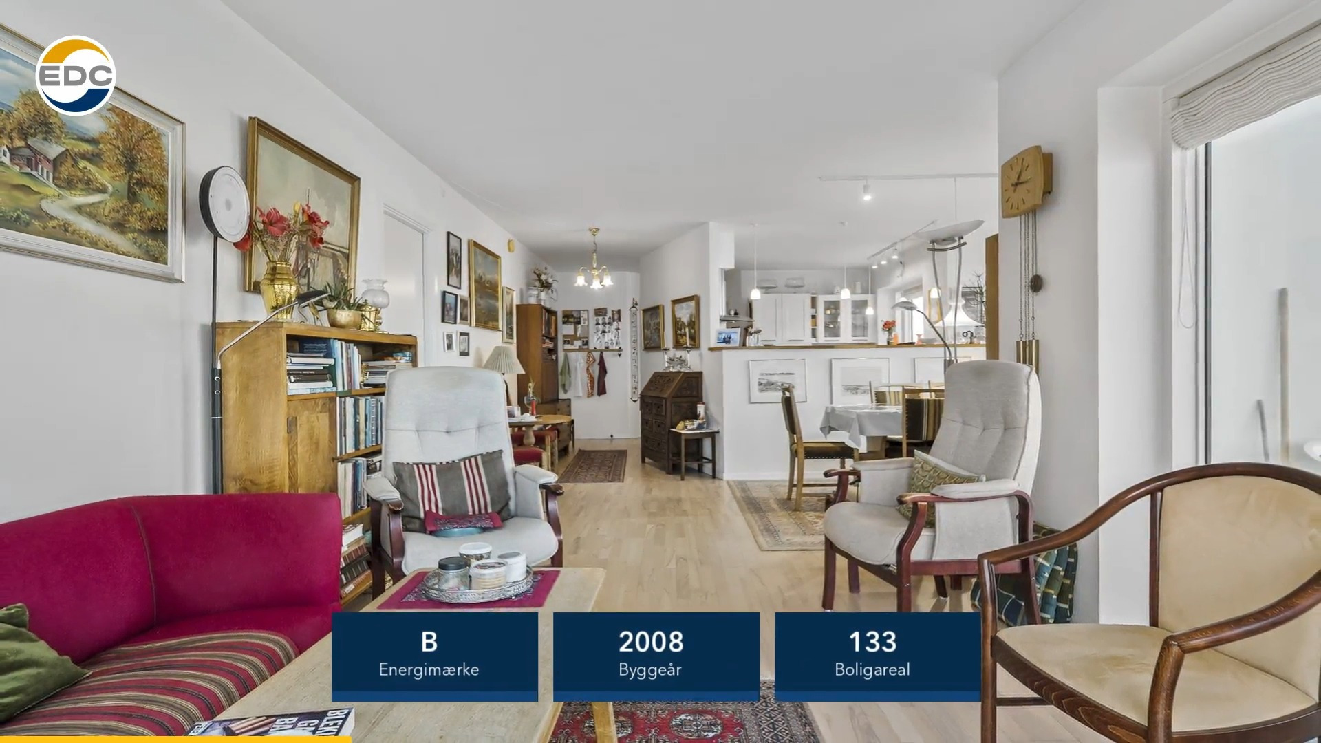EDC Ejendomsgruppen Struer fremviser skøn udsigtslejlighed i midtbyen til salg