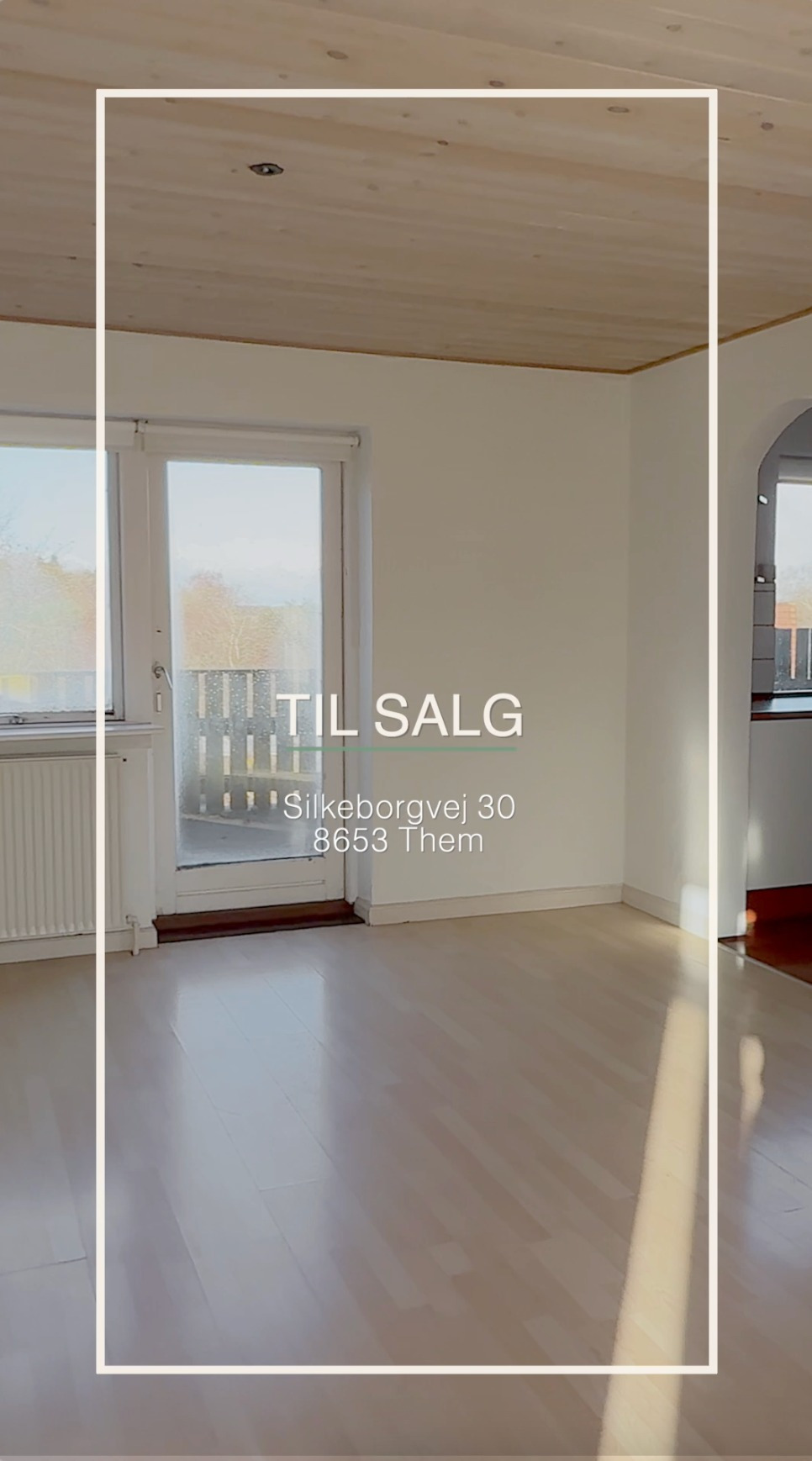 Prisvenlig villa i Them med solrig have hos Lokalbolig Silkeborg