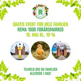 Rema 1000 inviterer til forårsmarked med gratis goodiebag og sjove aktiviteter