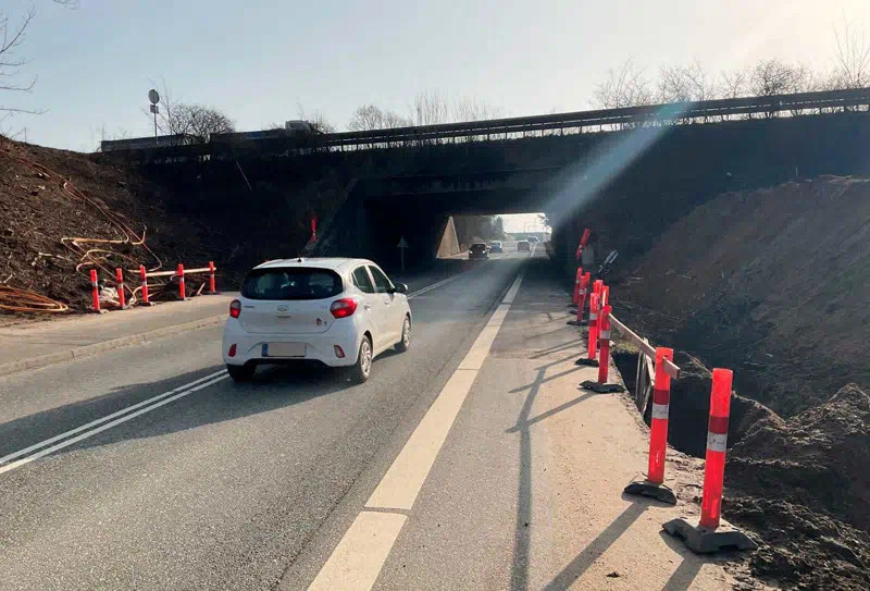 Bro- og tunneludvidelser på E45/E20 ved Kolding giver lokale vejspærringer fra marts 2026