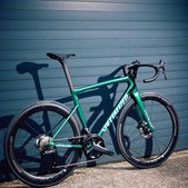 Metallic grøn Specialized Tarmac: En cykel der kombinerer nostalgisk design med moderne performance