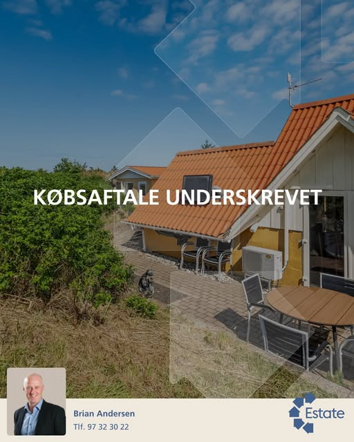 Estate Vestjylland melder om underskrevet købsaftale på Vestklitvej 30D
