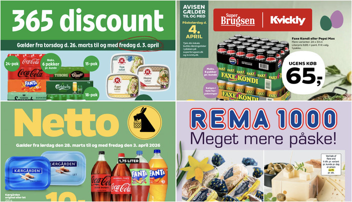 Køb 24 x 33 cl. sodavand for kun 59 kr. eller få Kærgården smør til 10 kr. - se de lokale tilbud