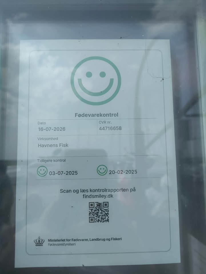 Havnens Fisk Øster Hurup beholder glade smiley efter kontrolbesøg fra Fødevarestyrelsen