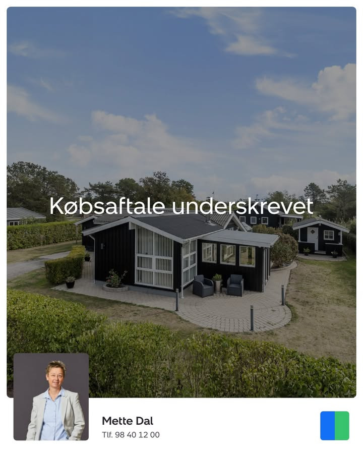 Nybolig Sæby A/S har fået underskrevet købsaftalen på Bjarnesvej 8
