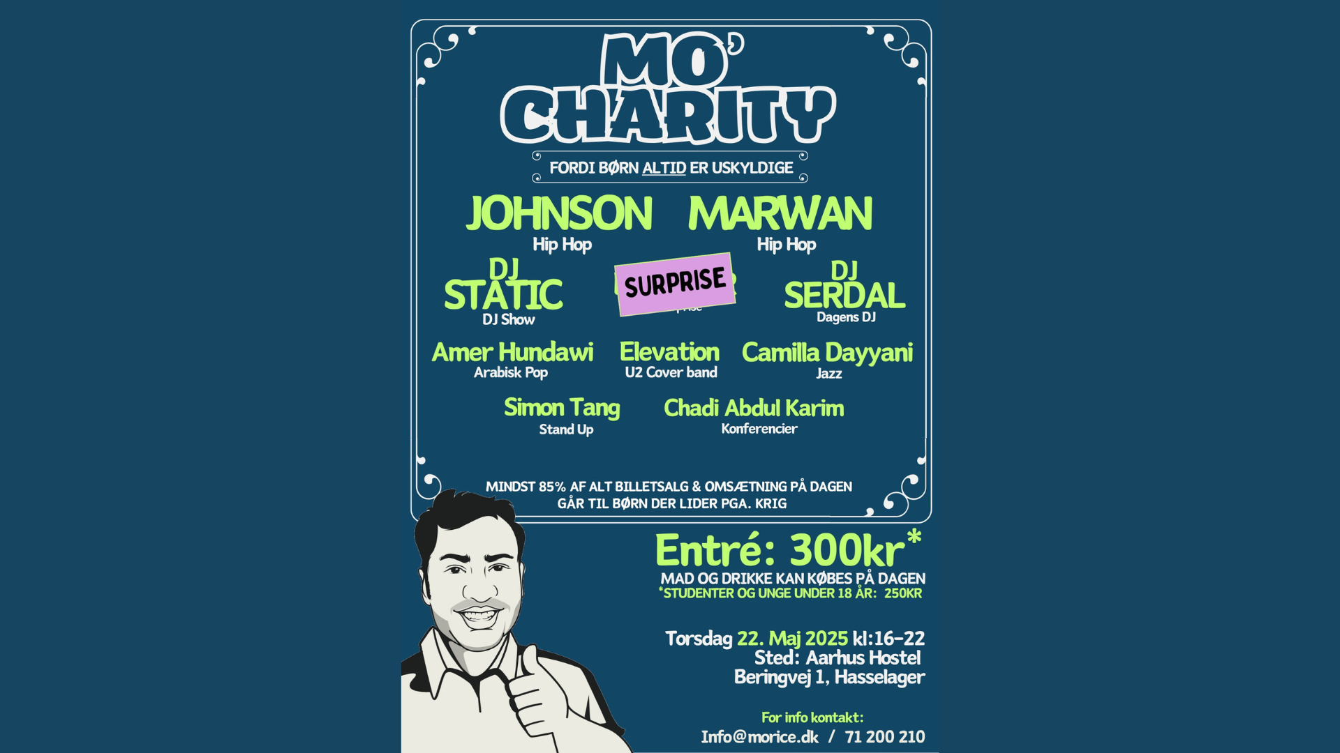 Gør en forskel med MO'RICE: En aften fyldt med musik og velgørenhed