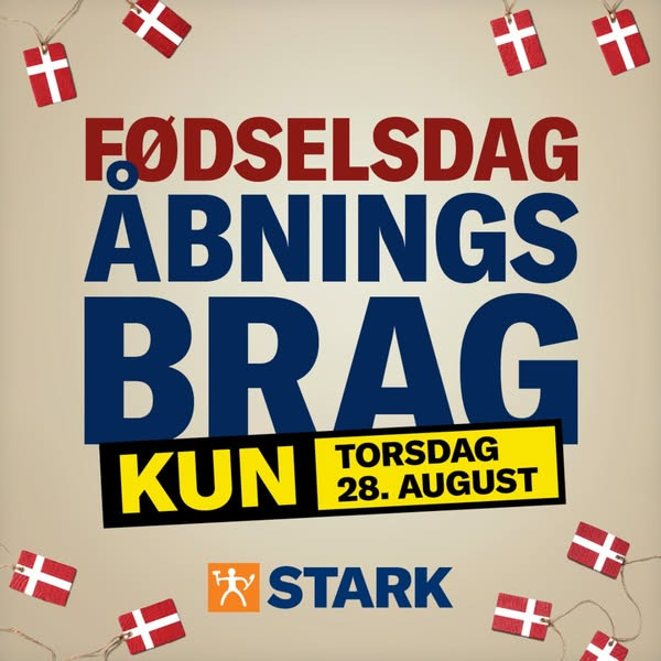 Stark Holstebro fejrer fødselsdag med ekstra skarpe tilbud på udvalgte produkter