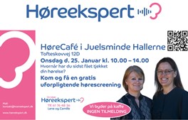 Høreekspert inviterer til HøreCafé - Få undersøgt din hørelse gratis