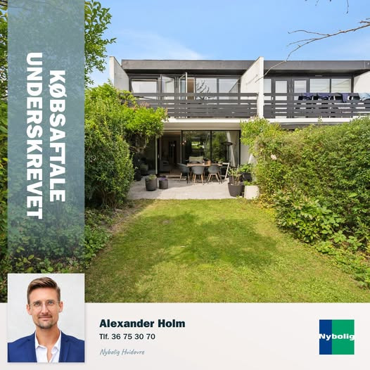 Nybolig Hvidovre - Alexander Holm ApS sælger rækkehus til børnefamilie i Hvidovre