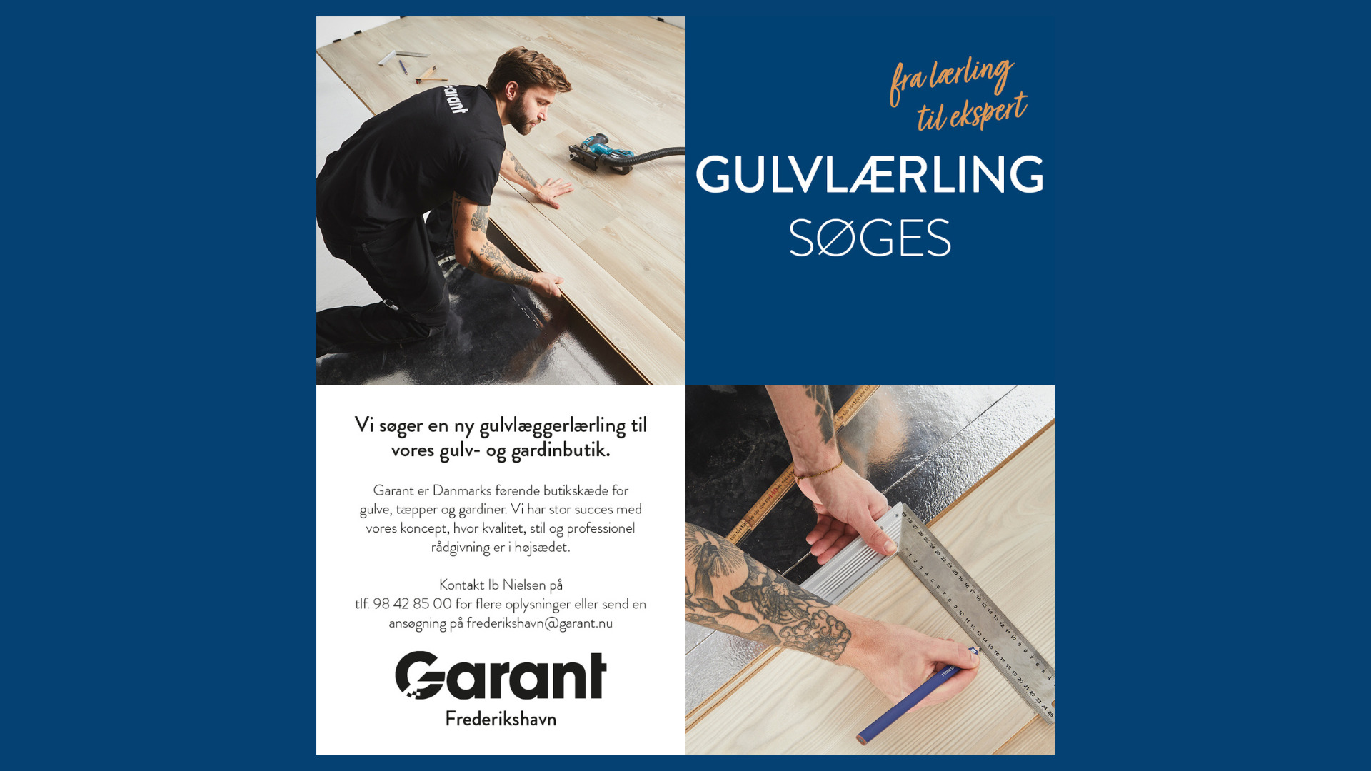 Garant Frederikshavn søger gulvlærling med lyst til at lære faget fra bunden