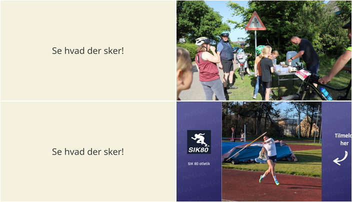 Oplev motion i naturen og atletiktræning i Sæby den kommende uge