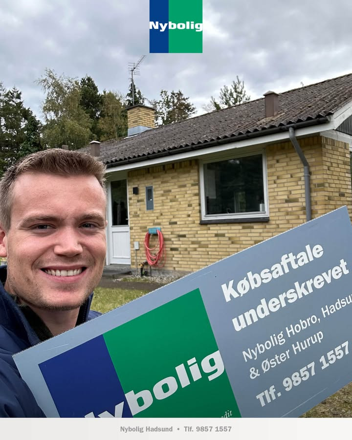 Nybolig Hadsund annoncerer underskrevet købsaftale for Egelunden 20 i Hadsund