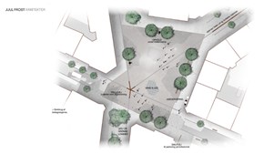 Torvet i Grindsted bygges om