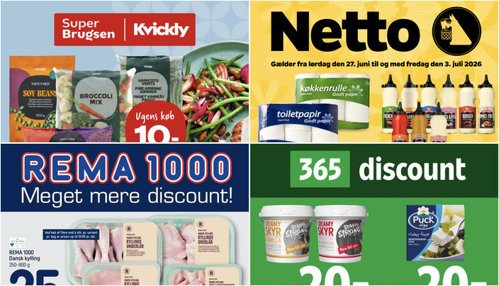 Skyr til 20 kr. hos Coop365 og saftige danske kyllinger til 25 kr. hos Rema 1000