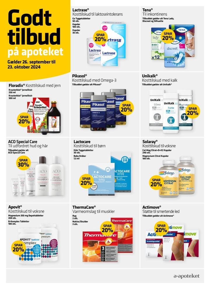 Ikast Apotek annoncerer fantastiske tilbud frem til 23. oktober