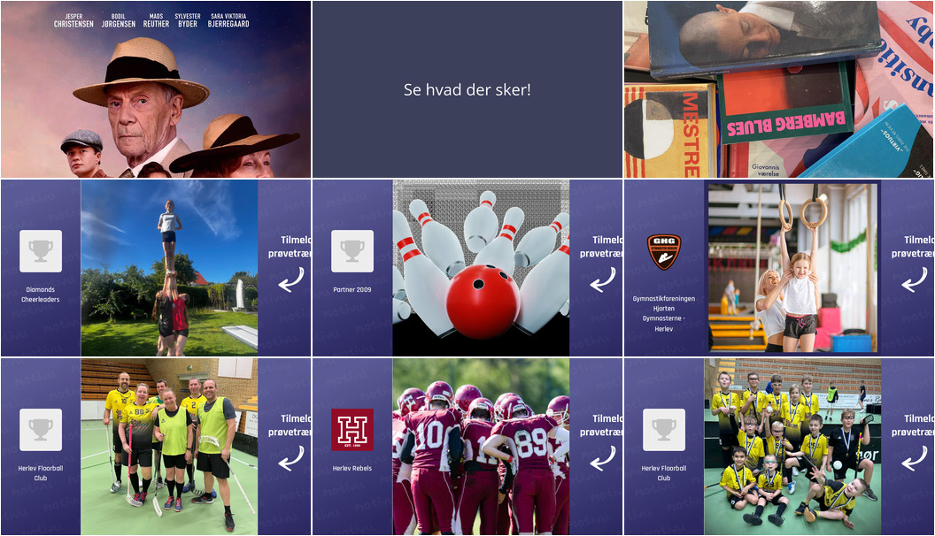Ugens begivenheder i Herlev: Filmvisning, læsekreds og sportsaktiviteter
