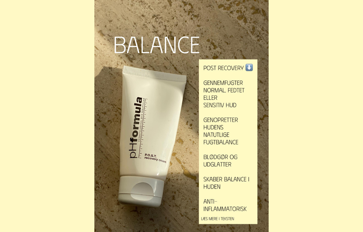 Pas på din hud med POST Recovery Cream fra pHformula