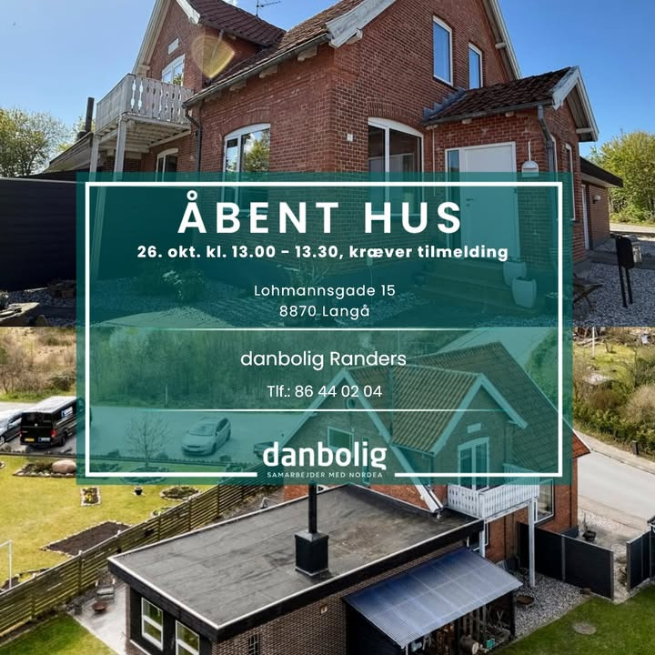 Danbolig Randers inviterer til åbent hus i rummelig familievilla i Langå