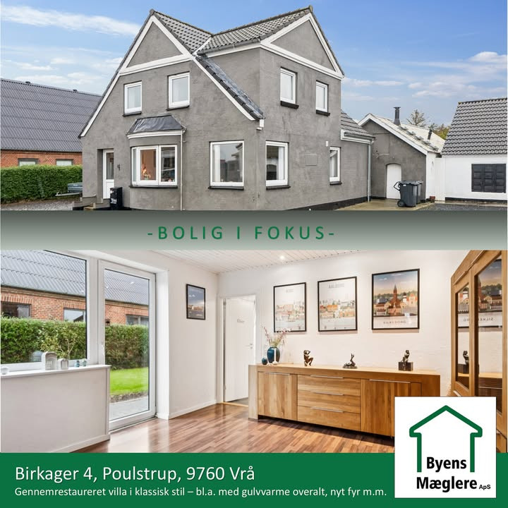 Byens Mæglere ApS fremviser gennem-restaureret villa i Vrå til attraktiv pris