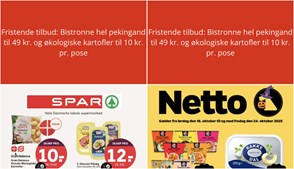 Fristende tilbud: Bistronne hel pekingand til 49 kr. og økologiske kartofler til 10 kr. pr. pose