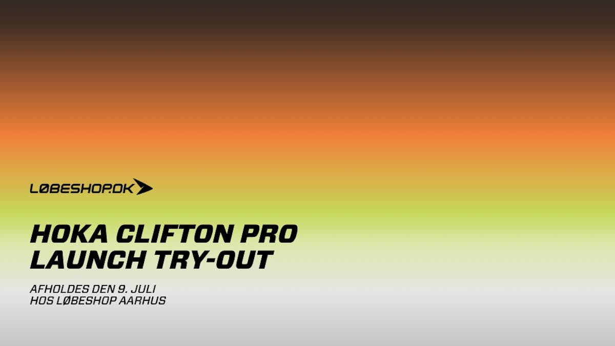 Test den nye HOKA Clifton Pro i Aarhus
