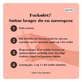 Ikast Apotek guider til korrekt brug af næsespray ved forkølelse