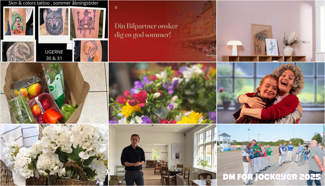 Nyt fra Møblér med Kumo Holstebro, Skin & Colors Tattoo ApS, MEJDAL AUTO og 8 andre