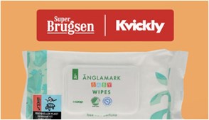 Ænglamark vådservietter til 6 kr. og Hardys Crest vin til 35 kr. i SuperBrugsen