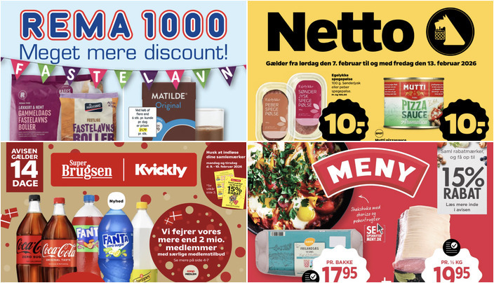 Flæskesteg til kun 19,95 kr. og Egelykke spegepølse til en tier - se de lokale dagligvaretilbud