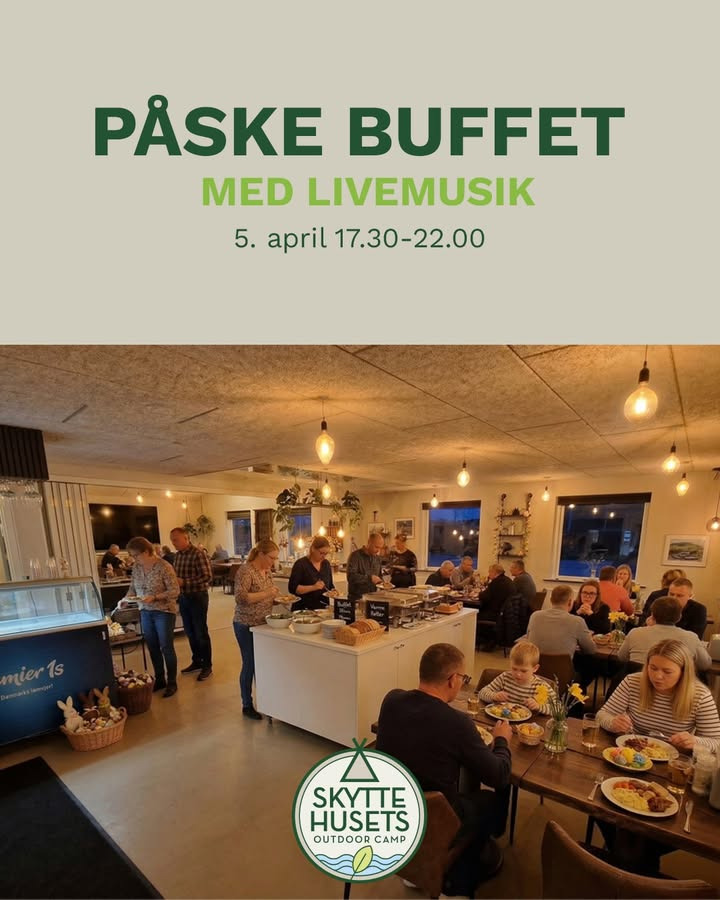 Skyttehusets Outdoor Camp inviterer til påskebuffet med livemusik i morgen