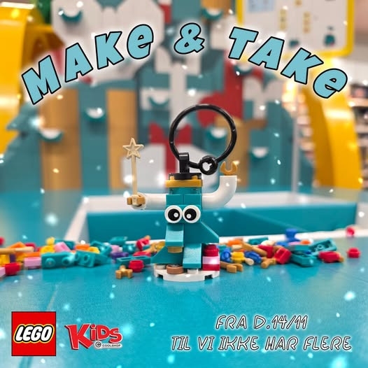 KiDS Coolshop inviterer til gratis LEGO make & take juletræsbyggeri fra 14. november