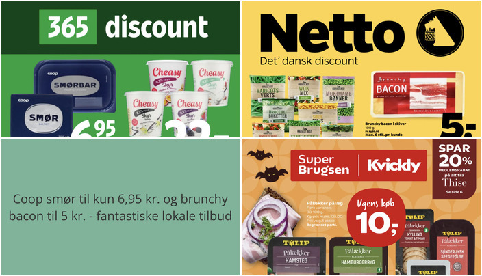 Coop smør til kun 6,95 kr. og brunchy bacon til 5 kr. - fantastiske lokale tilbud