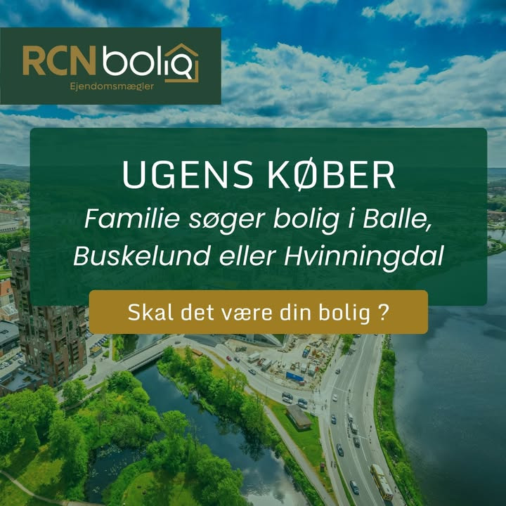 Familie søger drømmehjem i Silkeborg: Kontakt RCN Bolig Silkeborg, hvis du ønsker at sælge