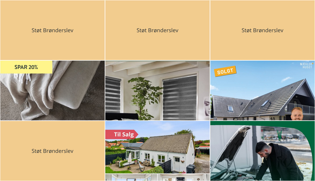 Nyt fra Farvebøtten Brønderslev, Stenum Auto v/ Mads Tilsig, Mæglerhuset Brønderslev og 3 andre