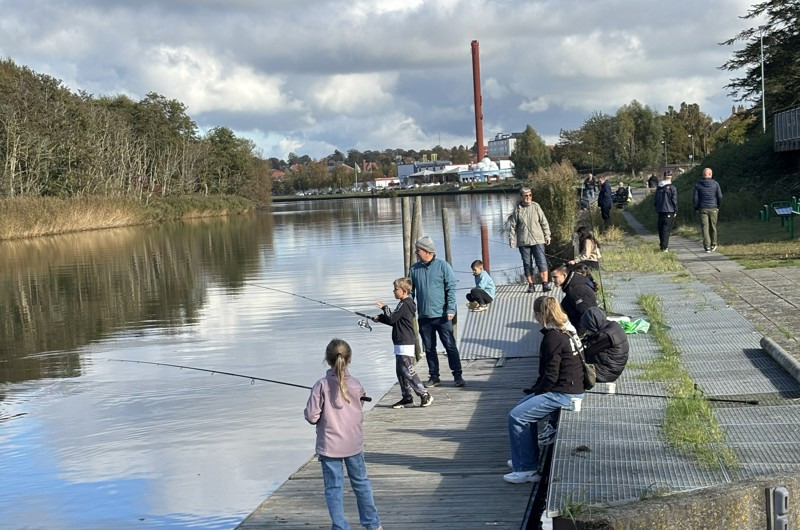 Gratis streetfishing for børn og unge ved Suså-kanalen i efterårsferien