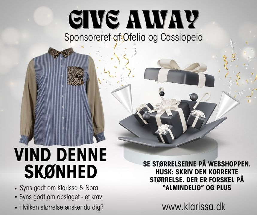 Klarissa & Nora lancerer konkurrence om to smukke skjorter fra Ofelia og Cassiopeia
