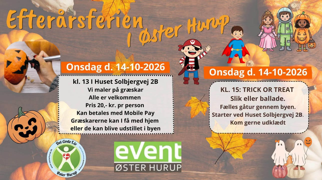 Havnens Fisk Øster Hurup tilbyder børne halloween platte til 89 kroner