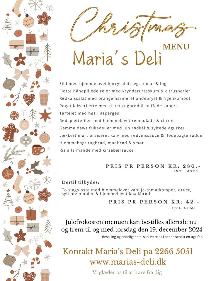 Maria's Deli klar til at sikre glade maver til årets julefrokost