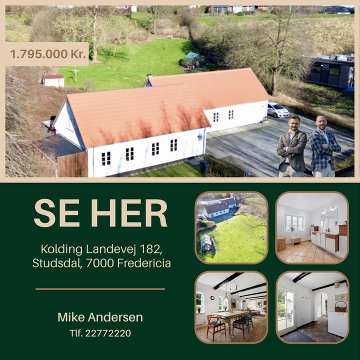Ejendomsmægler Mike Andersen præsenterer velholdt ejendom i Fredericia til salg