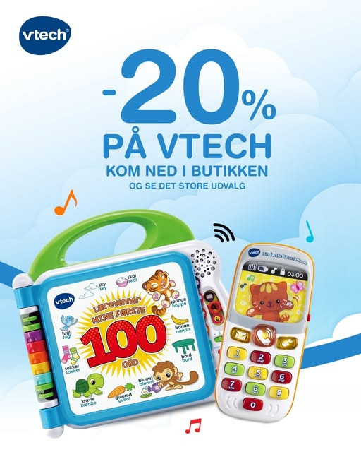 KiDS Coolshop tilbyder 20% rabat på VTech produkter i uge 10