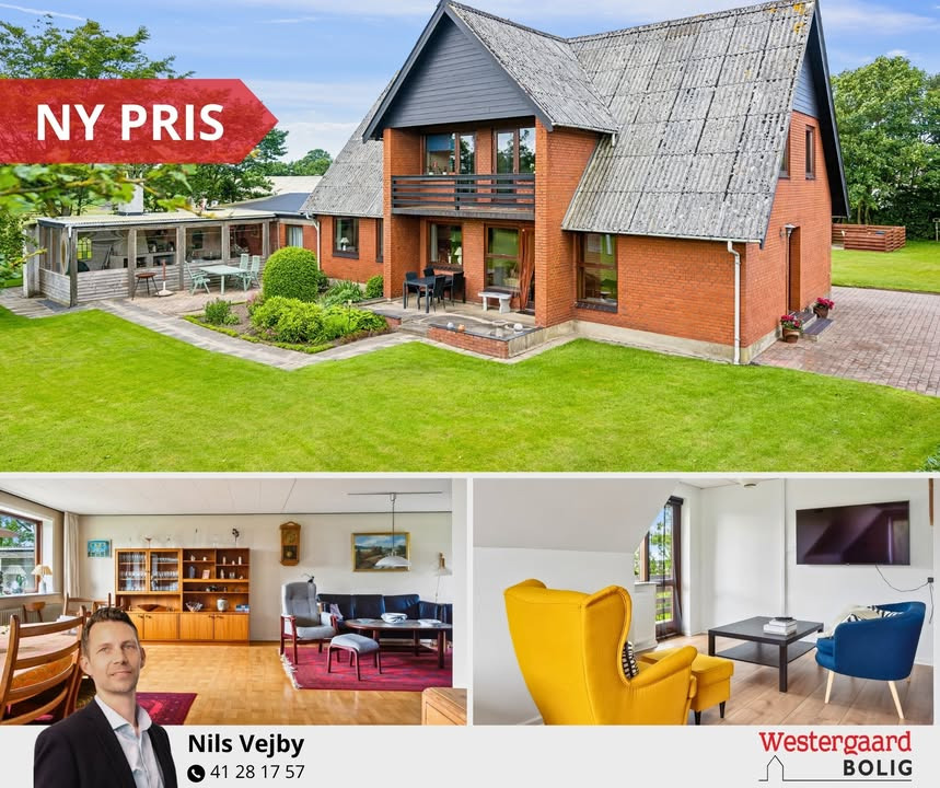 Nedsat pris på rummelig villa med udsigt og charme i Brønderslev
