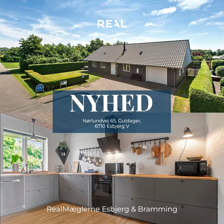 RealMæglerne Esbjerg og Bramming præsenterer familievenlig villa i Guldager til salg