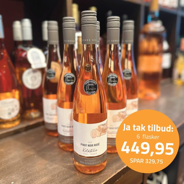 Pedersborg Vin tilbyder besparelse på Pinot Noir Rosé fra Tyskland