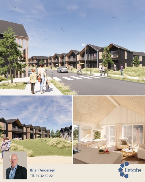 Estate Vestjylland præsenterer arkitekttegnet ferielejlighed tæt på Vesterhavet