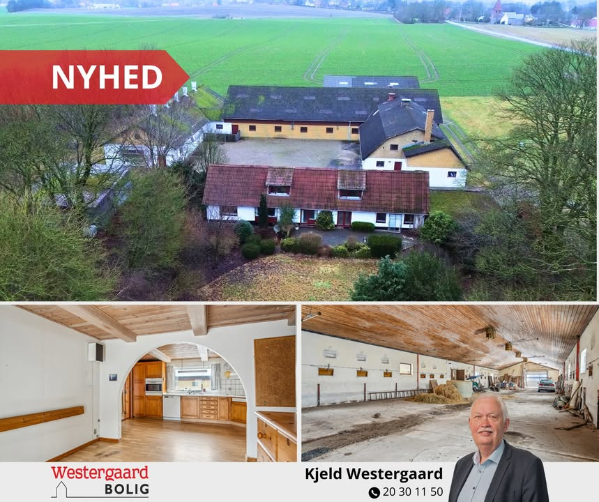 Westergaard Bolig præsenterer: Charmerende 4-længet lystejendom ved Hallund til salg