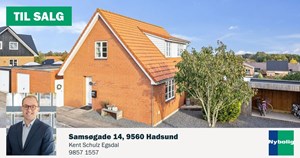 Nybolig Hadsund præsenterer bolig med udsigt til Mariager fjord og stor terrasse