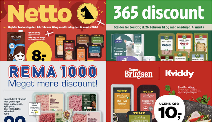 Den Grønne Slagter pålæg til 10 kr. og Lambi toiletpapir til 15 kr. - fantastiske lokale tilbud