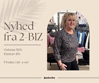 GarderoBen præsenterer nyhed fra 2-BIZ: smuk forårsbluse med elastik i kanten