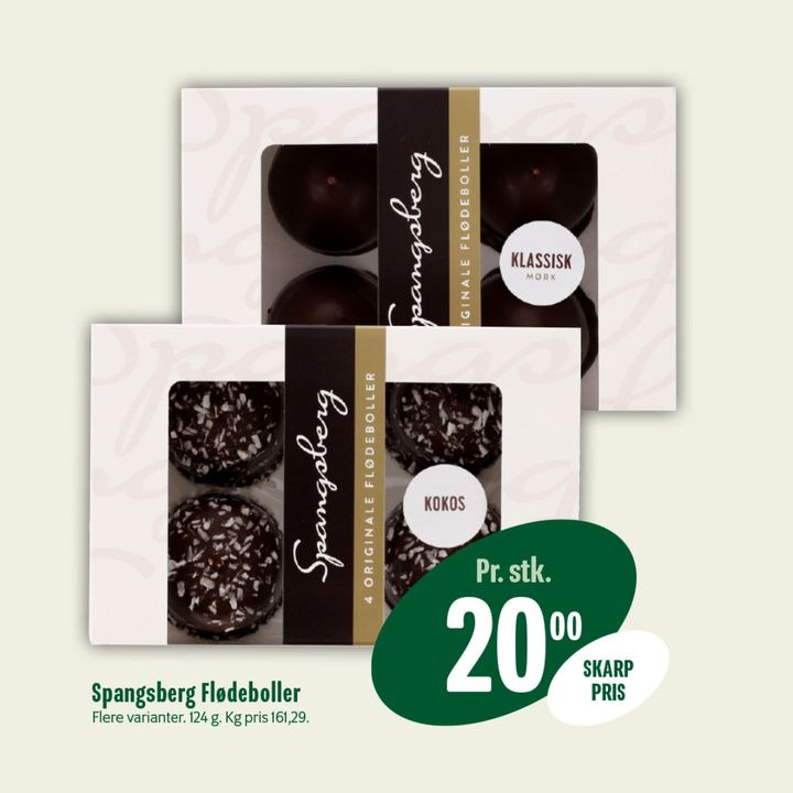 Forkæl dig selv med Spangsberg flødeboller hos Min Købmand, Nim